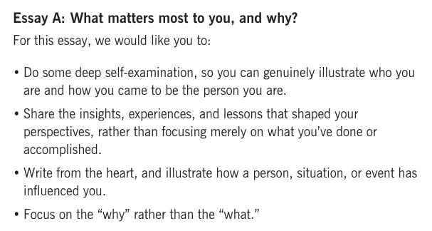 Stanford mba essay what matters most to you and why