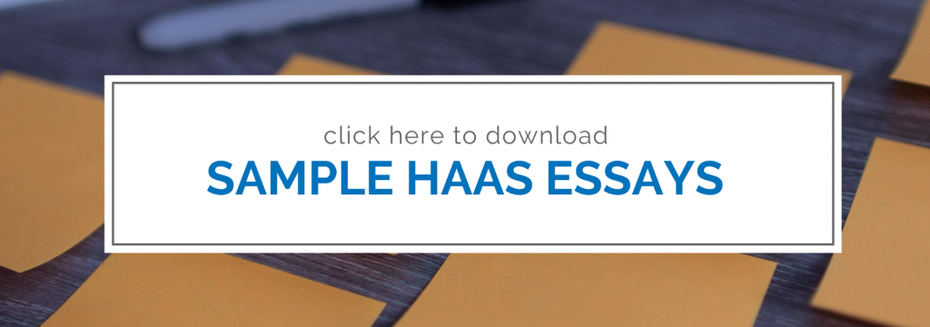 haas undergraduate application essays