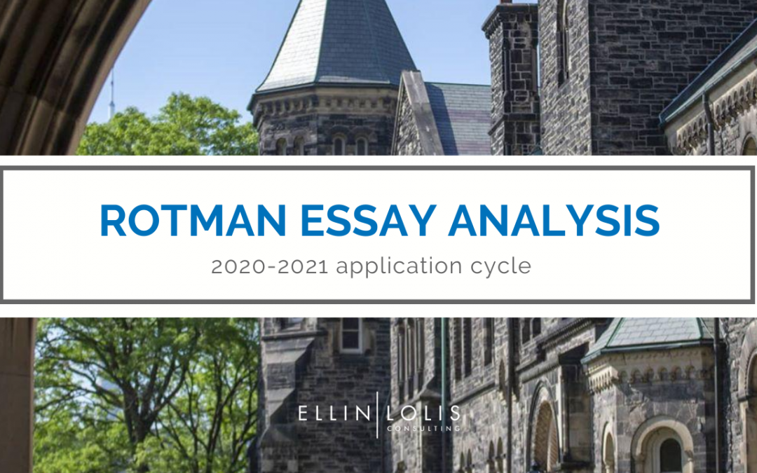 rotman mba essay sample