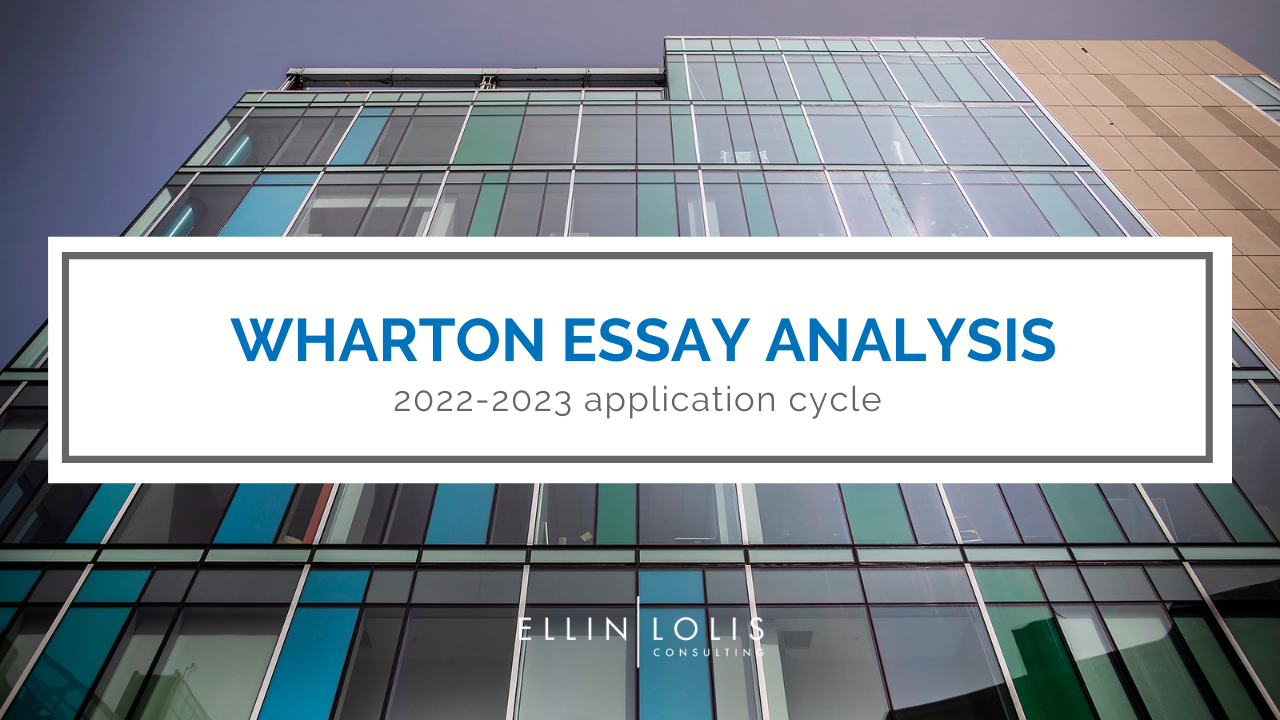 wharton undergraduate essays