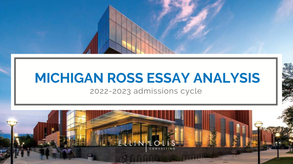 ross business school essay questions