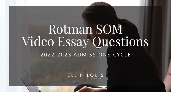 rotman mba video essay questions
