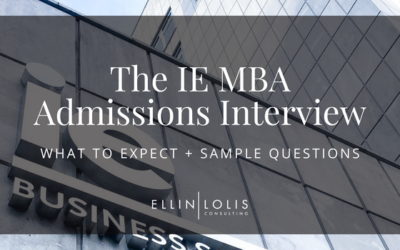 The IE MBA Interview – What to Expect + Sample Questions