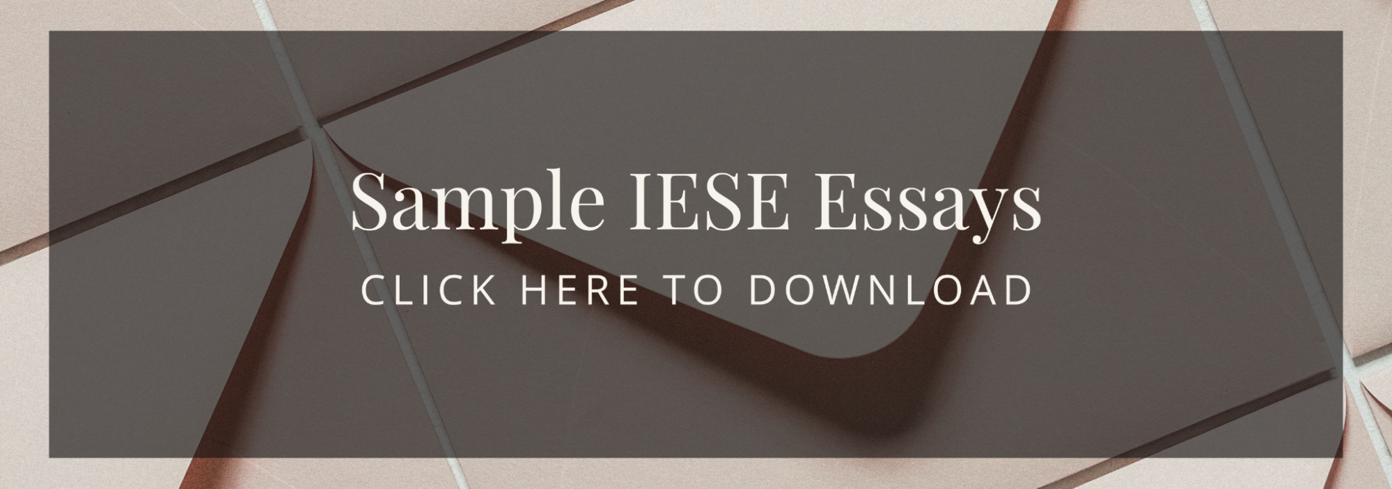 example IESE mba essay