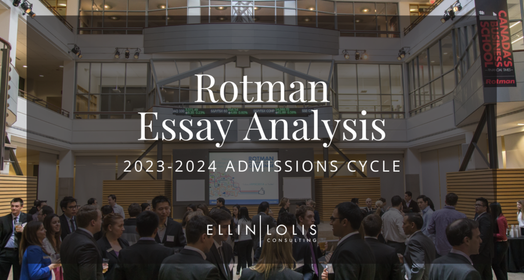 rotman mba video essay questions