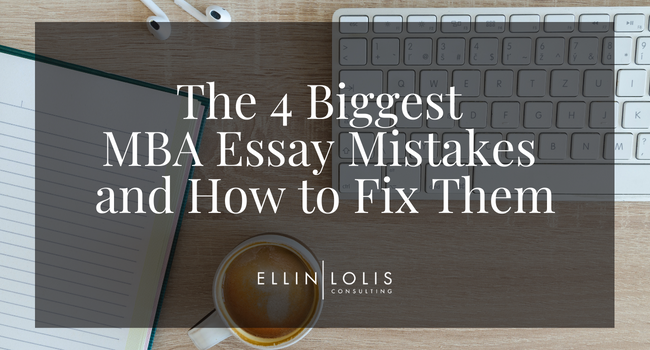 Errors Made in MBA Personal Statements