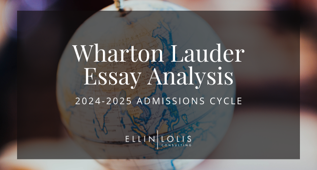 2024-2025 Wharton Lauder MBA Essay Tips and Example Essays