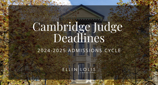 Cambridge Judge MBA Deadlines for 2024-2025