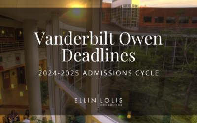 Vanderbilt Owen MBA Deadlines for 2024-2025