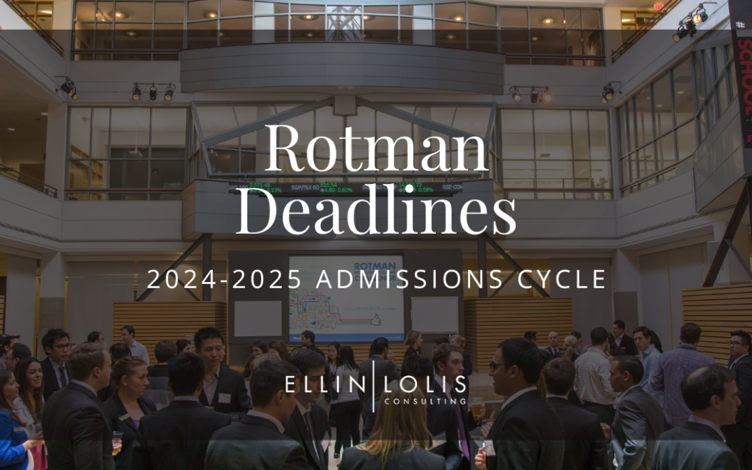 Rotman MBA Deadlines for 2024-2025