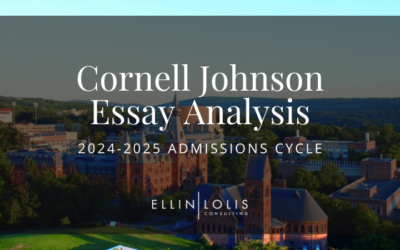 2024-2025 Cornell Johnson MBA Essay Tips and Example Essays