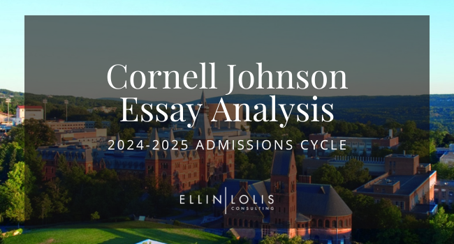 2024-2025 Cornell Johnson MBA Essay Tips and Example Essays