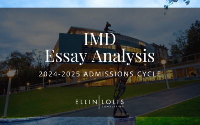 2024-2025 IMD MBA Essay Tips