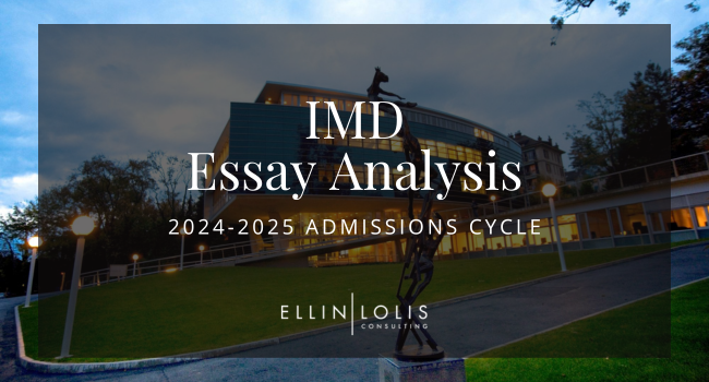 2024-2025 IMD MBA Essay Tips