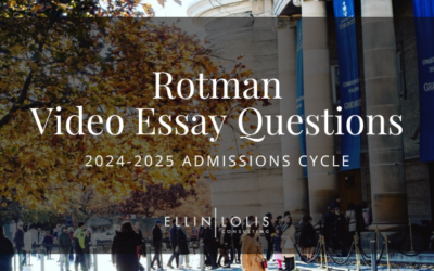 The Rotman MBA Video Essay Questions – And How to Successfully Answer Them