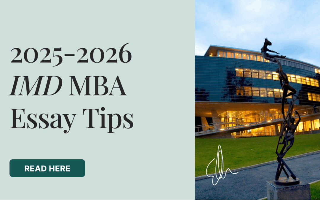 2025-2026 IMD MBA Essay Tips