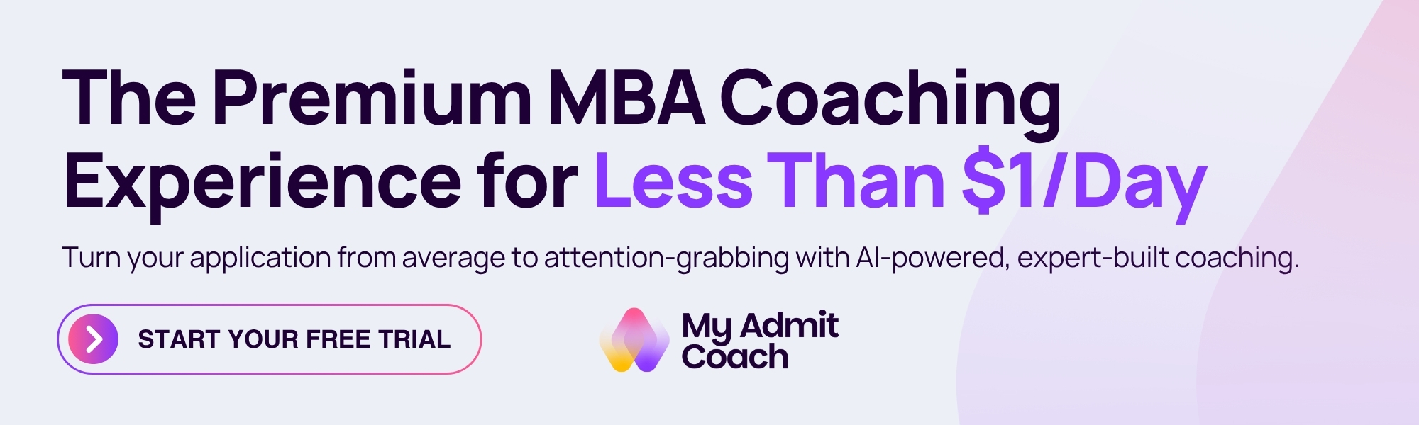 My Admit Coach: Premium MBA Coaching for Less Than 1$/Day
