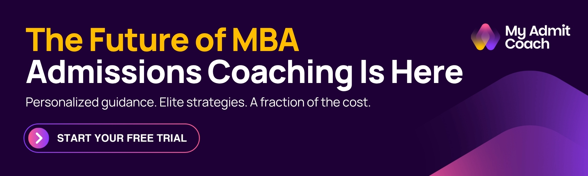 My Admit Coach: Elite Strategies. A fraction of the cost.